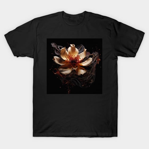 Fluid Blossom Art 3D Digital Art T-Shirt by star trek fanart and more